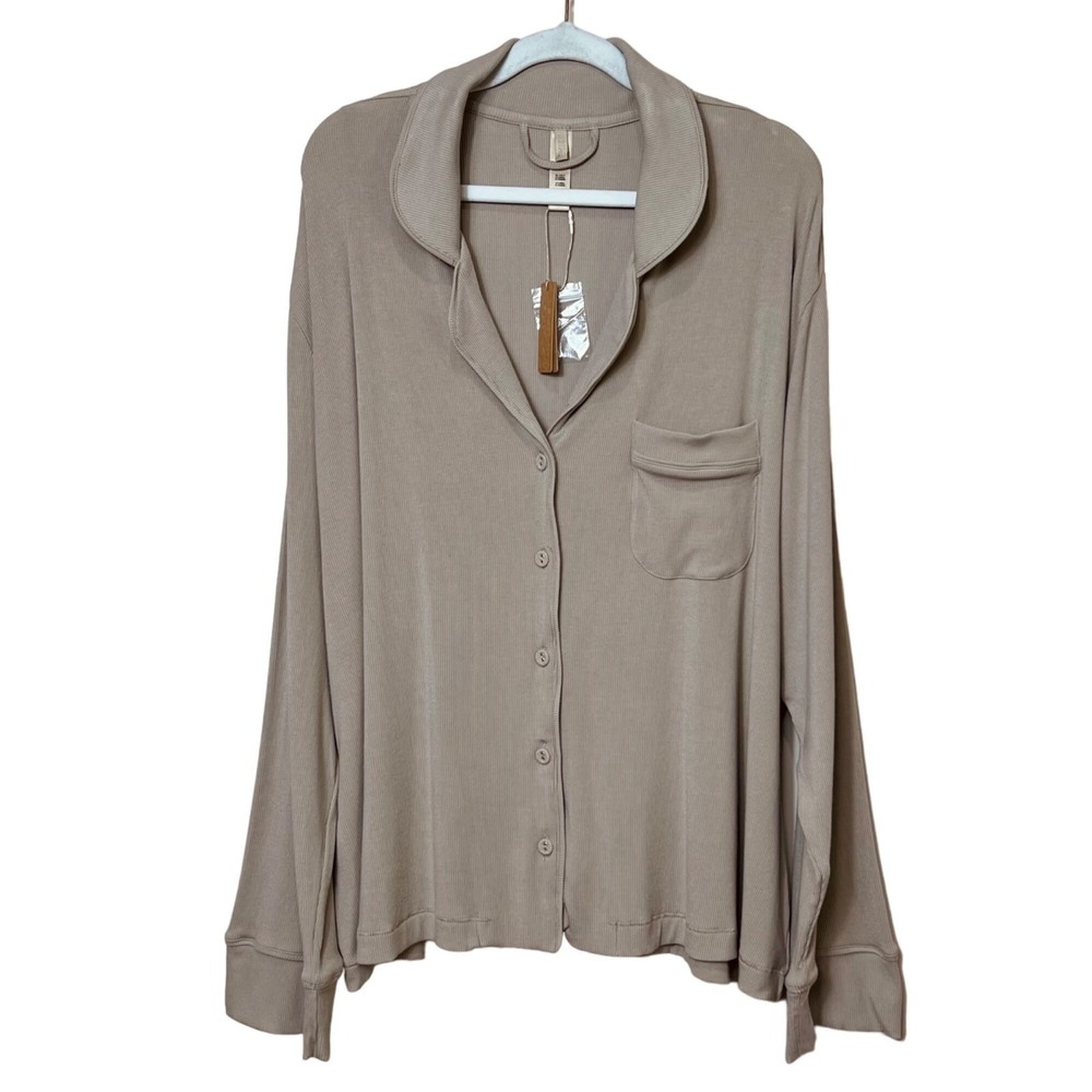 SKIMS Soft Lounge Sleep Set Pajamas Taupe 3X - Picture 2 of 13